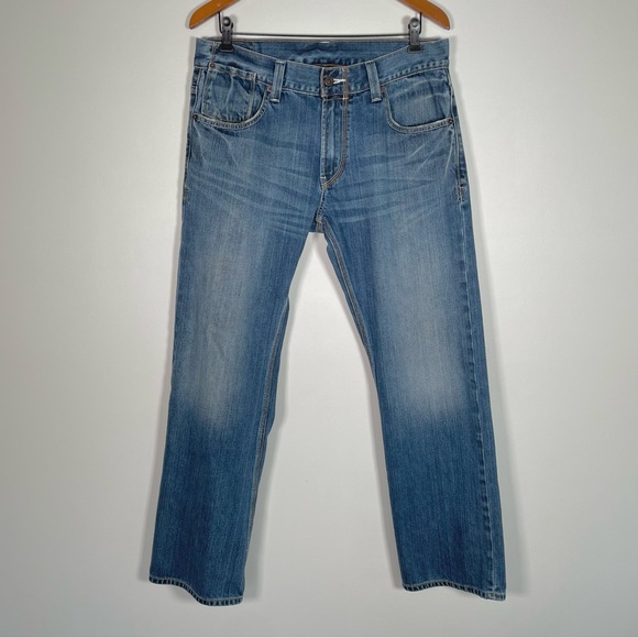 Levi's Men's Flap Pocket 514 Slim Straight Medium Blue Jeans 34 x 30 - Picture 2 of 13